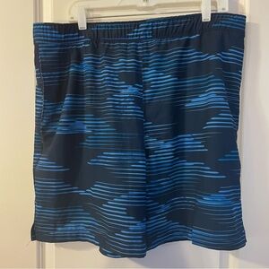 Men’s Speedo XL Swim Trunks Multi Blue